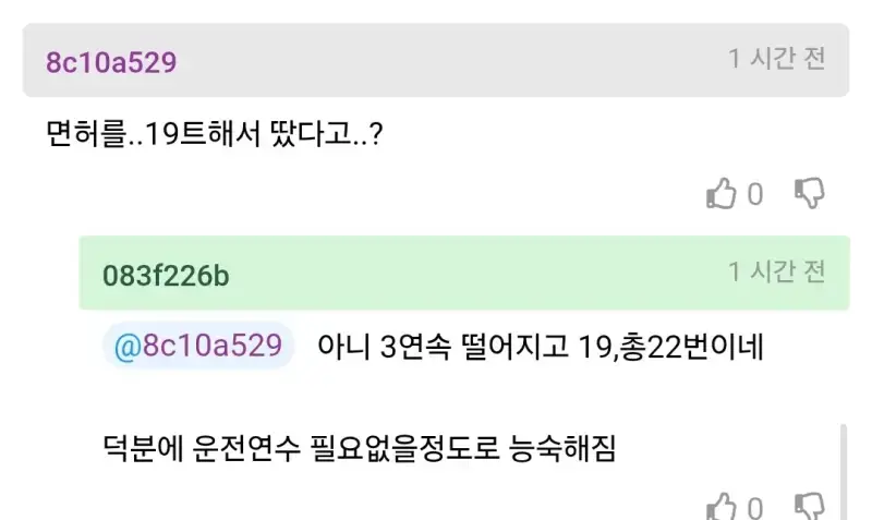 22번만에 면허 딴 사람의 내용을 보여주는 이미지 관련 이미지 6
