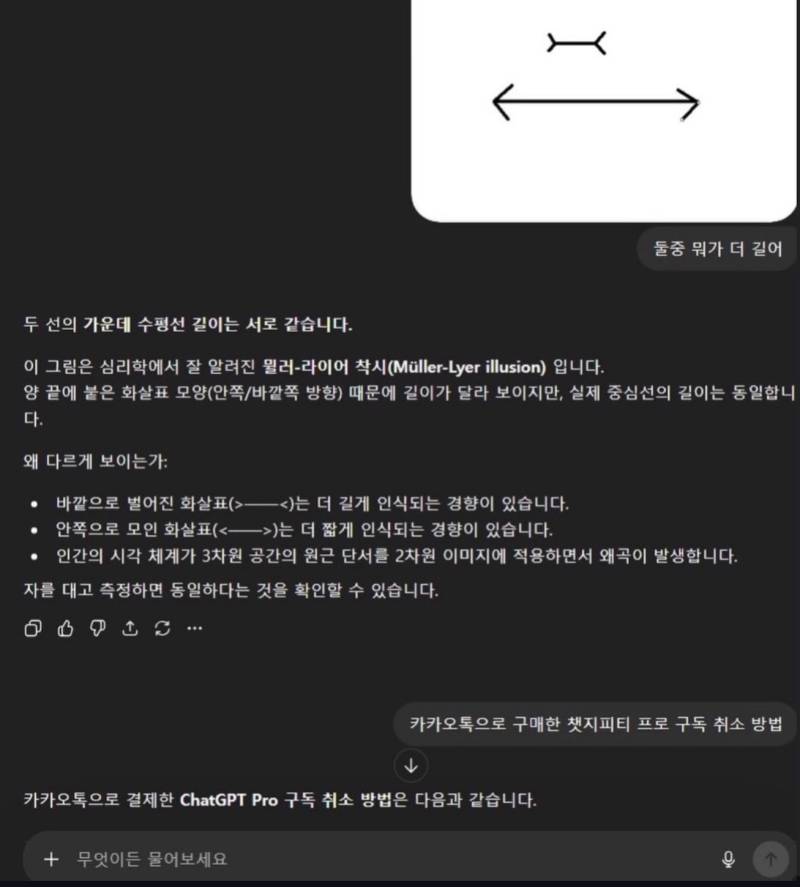 둘중 뭐가 더 길어의 내용을 보여주는 이미지
