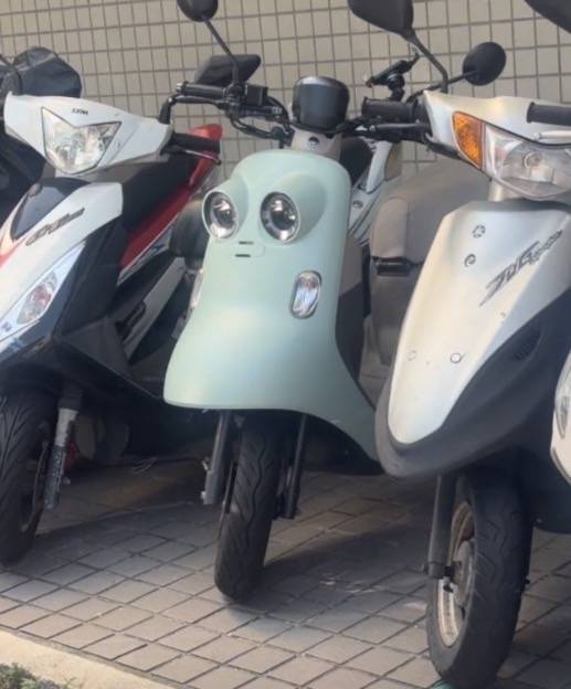 대만에 있던 성격 좋아보이는 오토바이의 내용을 보여주는 이미지