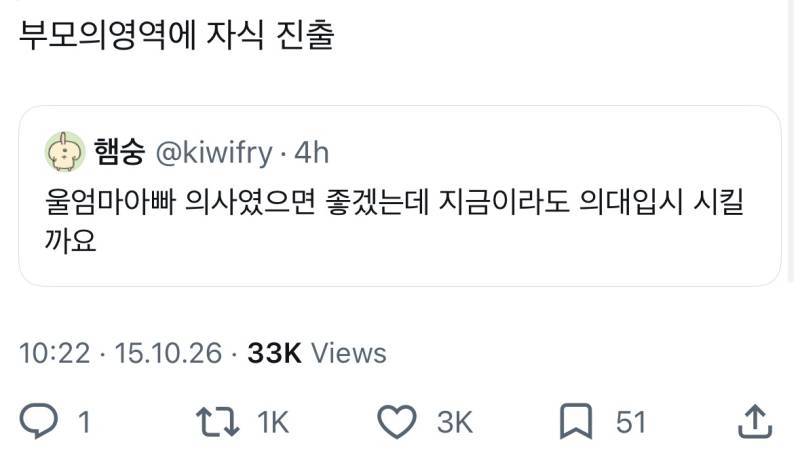 부모의영역에 자식 진출의 내용을 보여주는 이미지