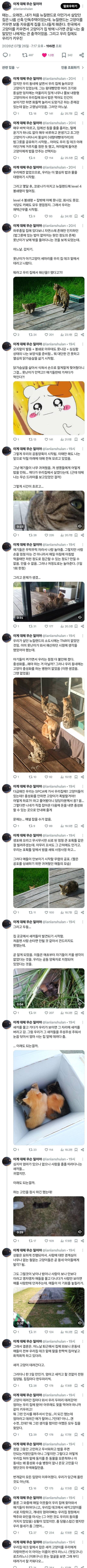 뉴질랜드서 살던 트위터리안의 집이 갑자기 고양이 분양소가 된 사건의 내용을 보여주는 이미지