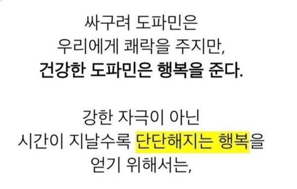 싸구려 도파민과 건강한 도파민의 차이의 내용을 보여주는 이미지 관련 이미지 3