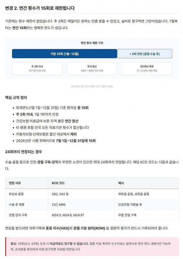 7월 1일부터 시행되는 도수치료 건강보험 적용 제도의 내용을 보여주는 이미지 관련 이미지 8